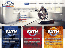 Tablet Screenshot of fath-gmbh.de